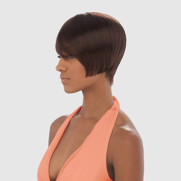 Giza Vanessa Hair Full Wig Adjustable Fashion Short Pixie Cut Straight Layers Bl - Picture 4 of 9